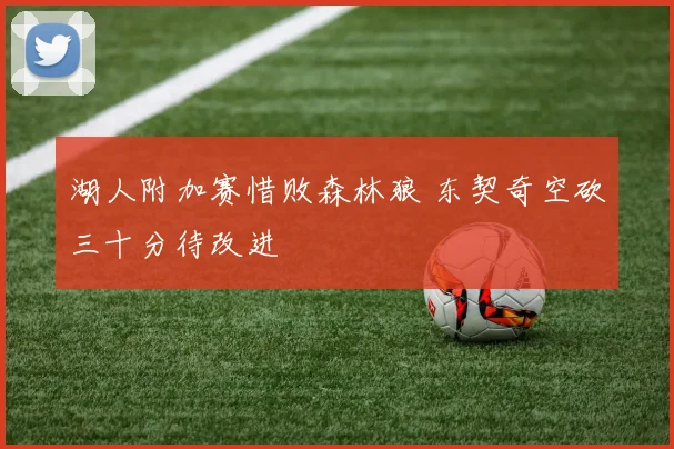 湖人附加赛惜败森林狼 东契奇空砍三十分待改进